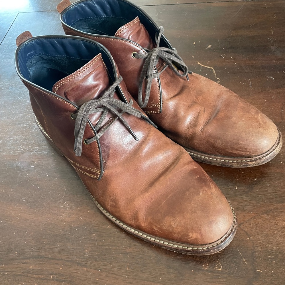 Brown Leather Chukka Boots